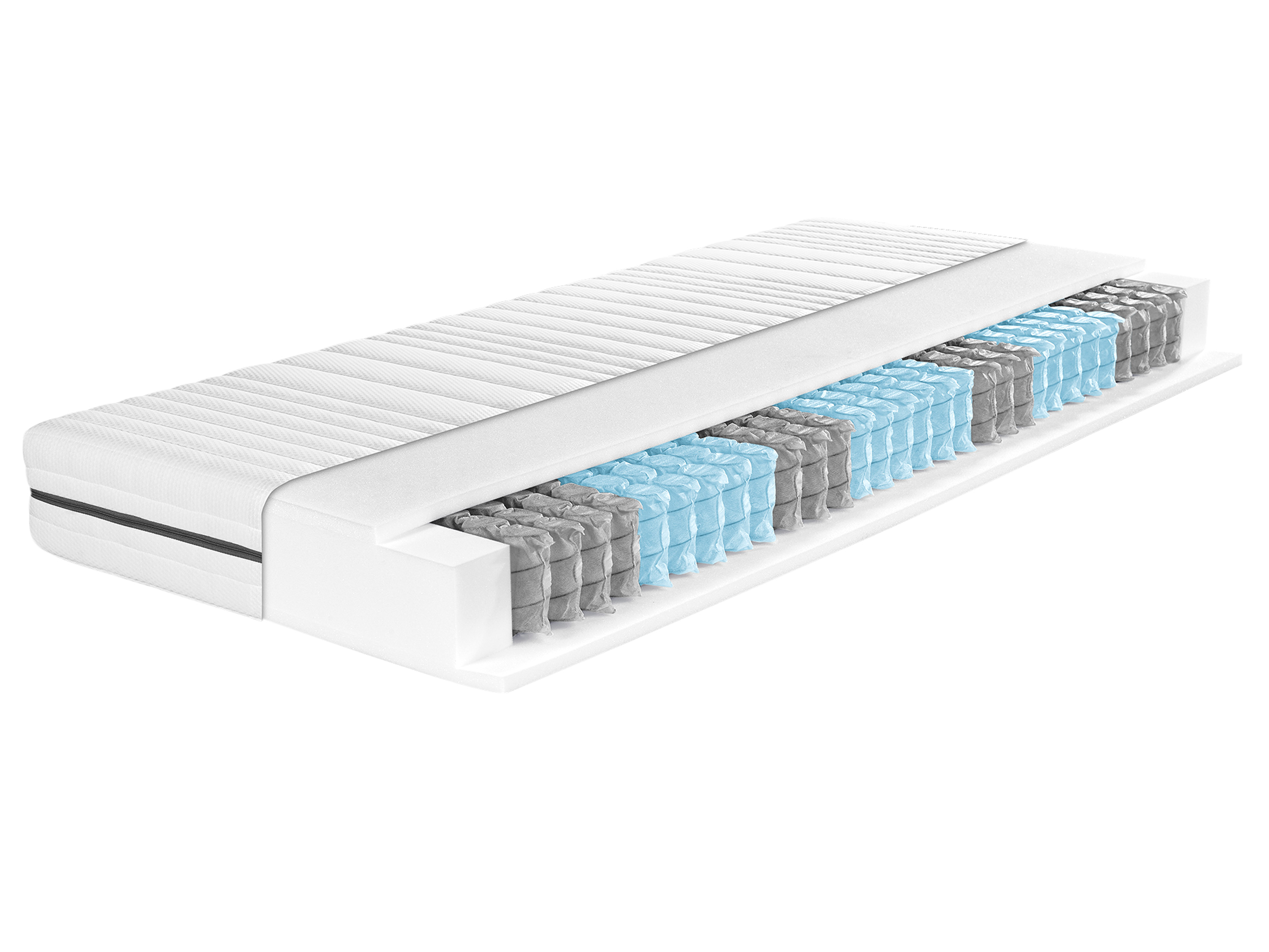 LIVARNO home Matelas à ressorts ensachés Support, H2/H3