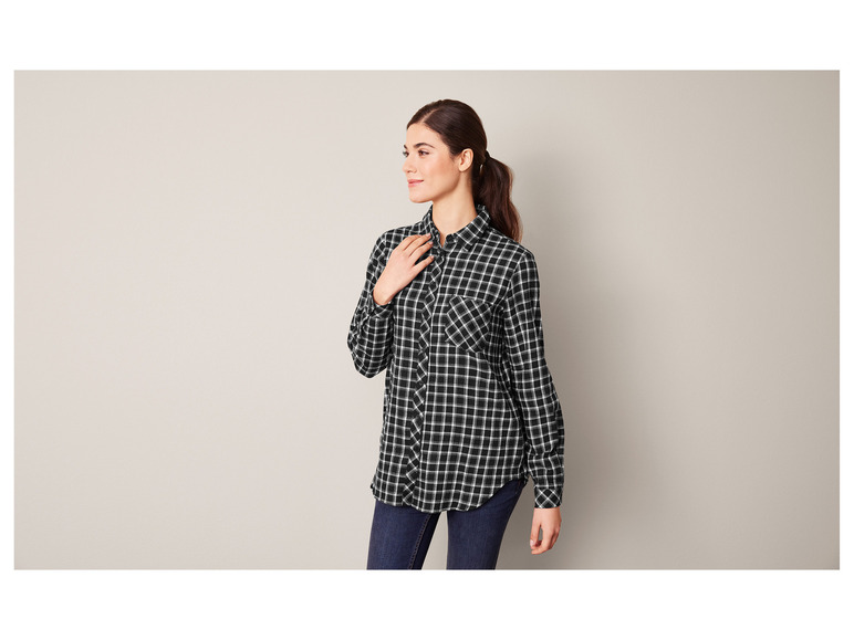 Aller en mode plein écran : esmara® Chemise longue en flanelle femme - Image 3