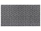 Un paillasson gris avec un motif géométrique