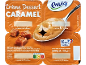 Crème dessert caramel en pack de quatre, avec ingrédients et Nutri-Score.