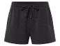 Shorts noirs à cordon de serrage.