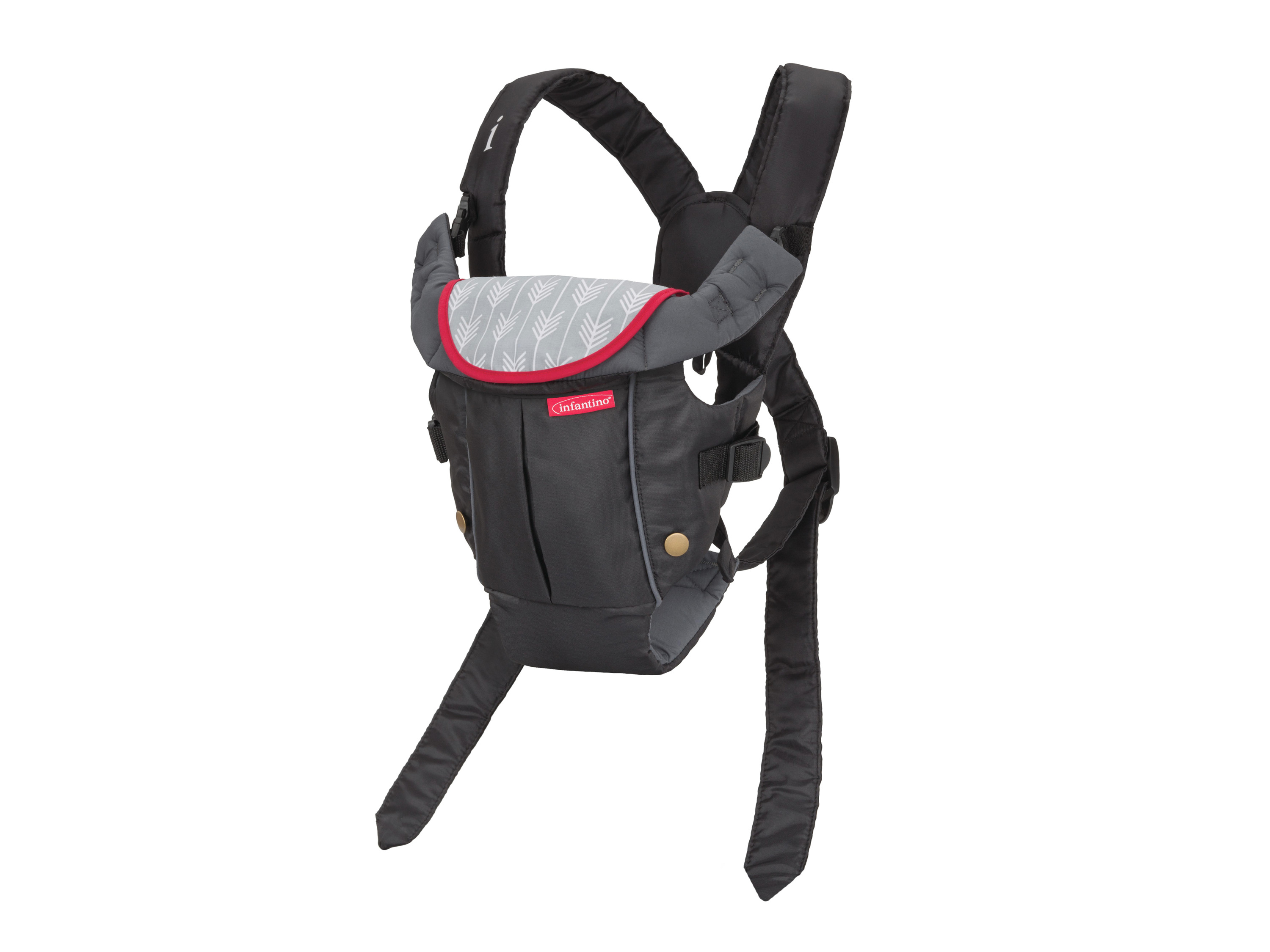 Infantino Porte-bébé - Swift - Ergonomique - Noir/bleu - Pour Bébé De 0 A 24 Mois