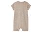 Combinaison bébé beige en coton.