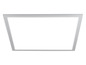 Un plafonnier LED blanc de forme rectangulaire.