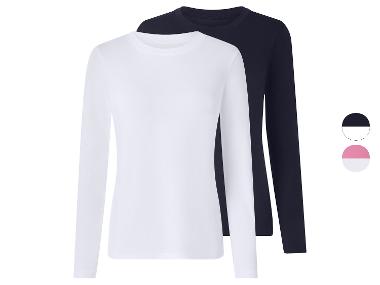 esmara® Lot de 2 t-shirts à manches longues