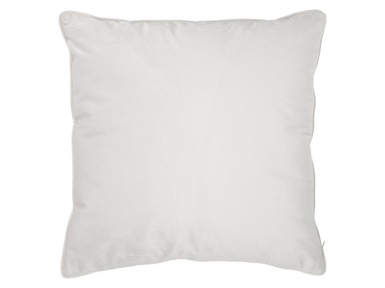 Coussin décoratif blanc à texture douce