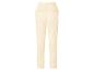 Pantalon femme crème taille haute, vue arrière.