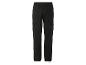 Pantalon cargo noir avec cordon de serrage en bas.
