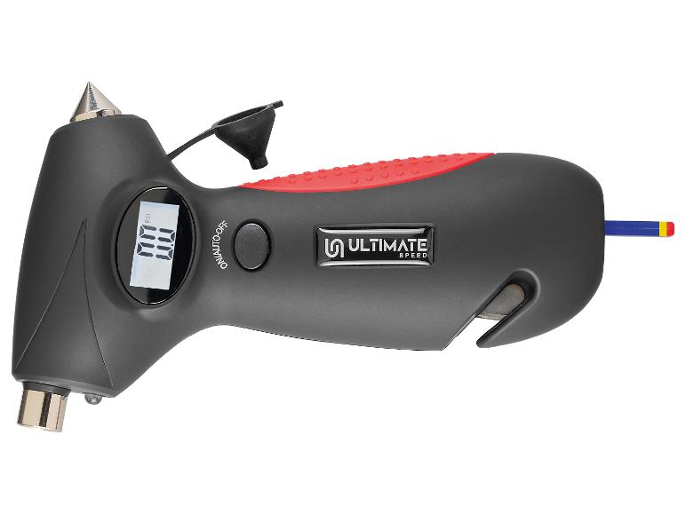 Manomètre numérique Ultimate Speed 4-en-1 avec marteau de sécurité et coupe-ceinture