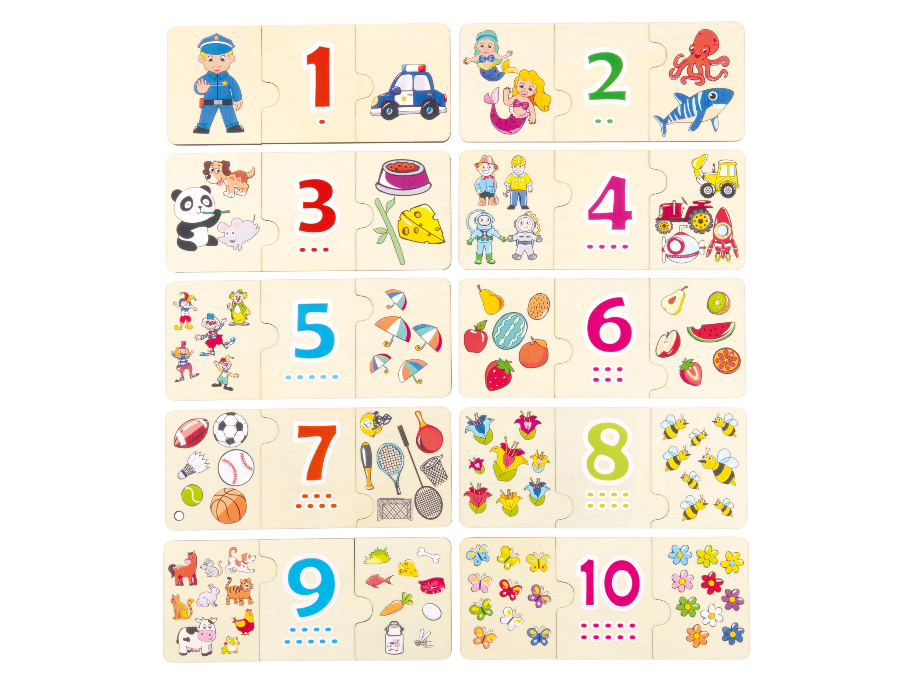 Playtive Jeu en bois (chiffres)