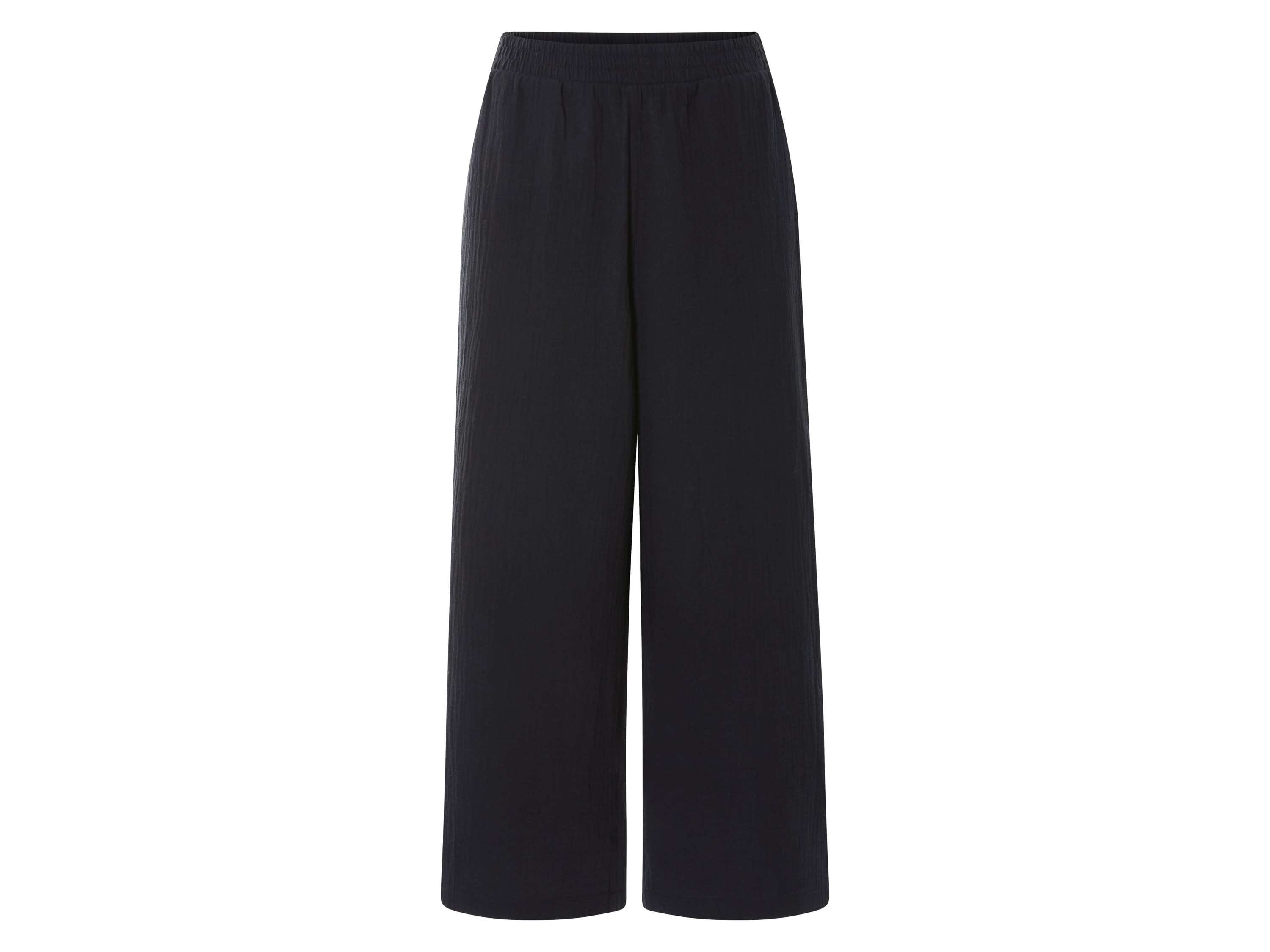 esmara® Pantalon en mousseline femme (noir, S(34/36))
