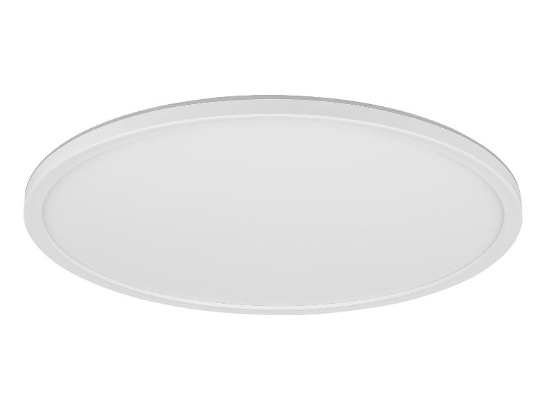 Plafonnier LED rond blanc au design minimaliste