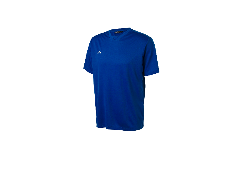 Un t-shirt Craft bleu à col en V.
