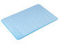 Tapis de bain bleu avec nervures