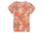 T-shirt à manches courtes, motif tropical corail.