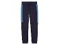 Pantalon de survêtement bleu foncé avec des bandes bleues.