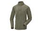 Un sweat-shirt en polaire vert avec une demi-fermeture éclair de la marque 'Craft'.