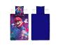 Parure de lit Super Mario Galaxy Movie avec Mario dans l'espace et motif au dos.