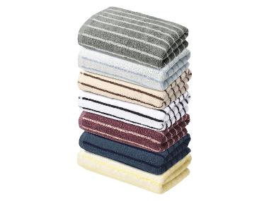 LIVARNO® Lot de 2 serviettes de toilette en éponge, 50 x 100 cm