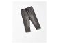 Jeans gris foncé pour enfant, style cargo, avec cordon de serrage.