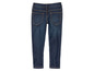 Un jean bleu foncé pour enfant.