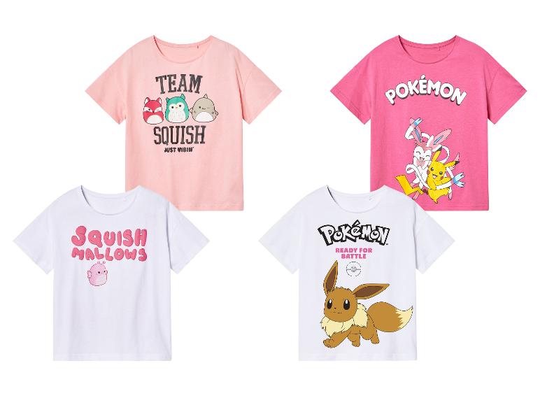 T-shirts Pokémon et Squishmallows pour enfants.