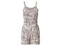 Combishort femme à motifs avec bretelles réglables et taille élastique