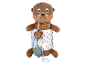 Adorable jouet en peluche en forme de loutre pour bébé, avec des éléments interactifs.
