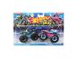Coffret de jeu Hot Wheels Monster Trucks avec deux voitures dans leur emballage.