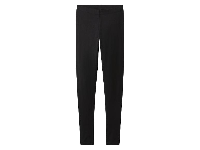 Legging noir en coton pour femme.