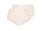 Lot de 2 culottes taille haute couleur chair avec empiècements en dentelle