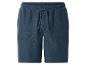Short de survêtement bleu avec cordon de serrage à la taille.