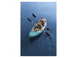 Deux personnes pagayant dans un kayak gonflable Sevylor.