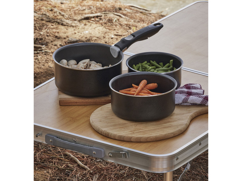 Aller en mode plein écran : ERNESTO® Lot de 3 casseroles ou lot de 3 poêles avec manche amovible - Image 3
