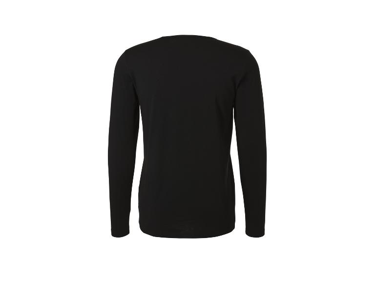 Haut noir à manches longues pour femme, vue de dos