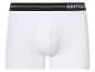 Boxers blancs Esmara pour hommes avec ceinture noire.