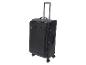 Valise de voyage noire avec roulettes et poignée télescopique