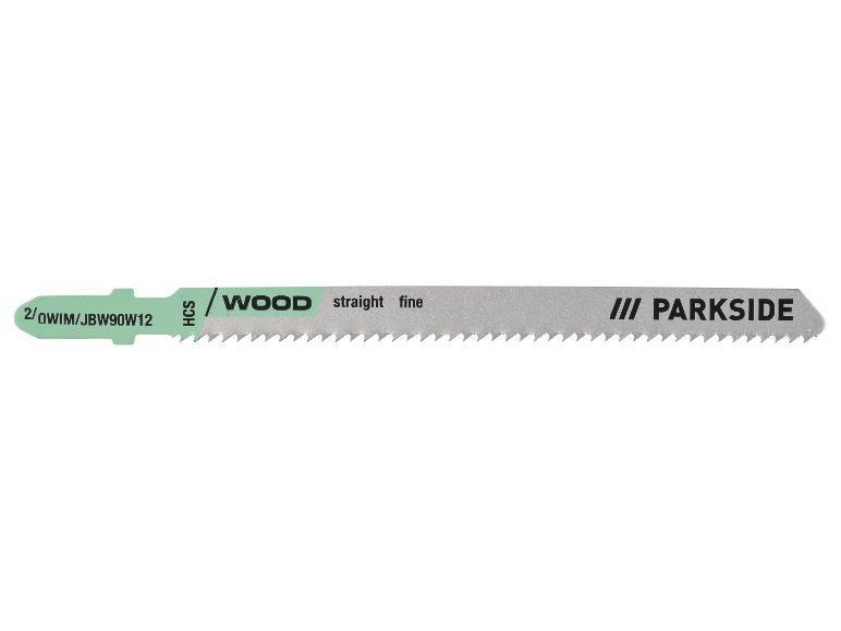 Lame de scie pour bois, droite, fine, avec marquage HCS et code produit