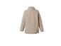 Sweat-shirt polaire beige à manches longues et col montant, vue de dos.