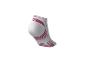 Chaussette de sport blanche et rose avec motif rayé