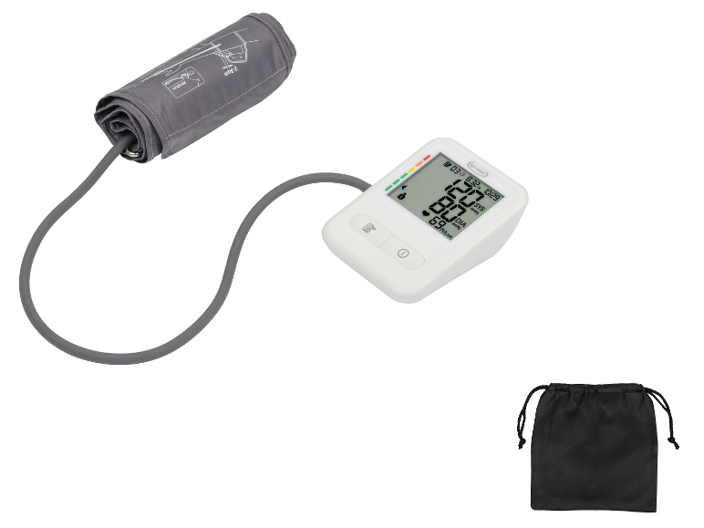 Tensiomètre de bras SENSIPLAST® avec brassard et pochette de rangement.