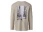Chemise longue beige pour homme avec imprimé New York.