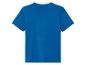 T-shirt bleu à manches courtes.