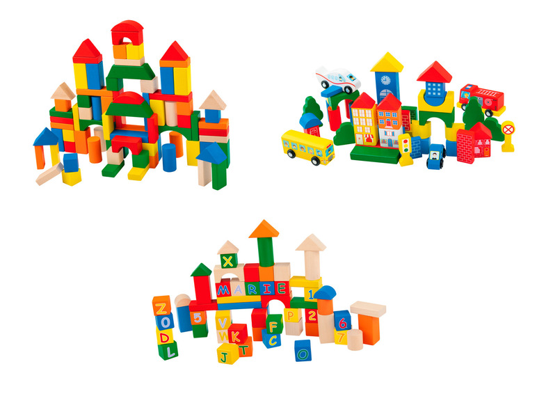 Aller en mode plein écran : Playtive Baril de jouets en bois - Image 1