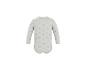 Body bébé à manches longues gris clair avec motif de nœuds roses