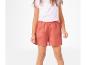 Shorts et t-shirt rose pour fille.