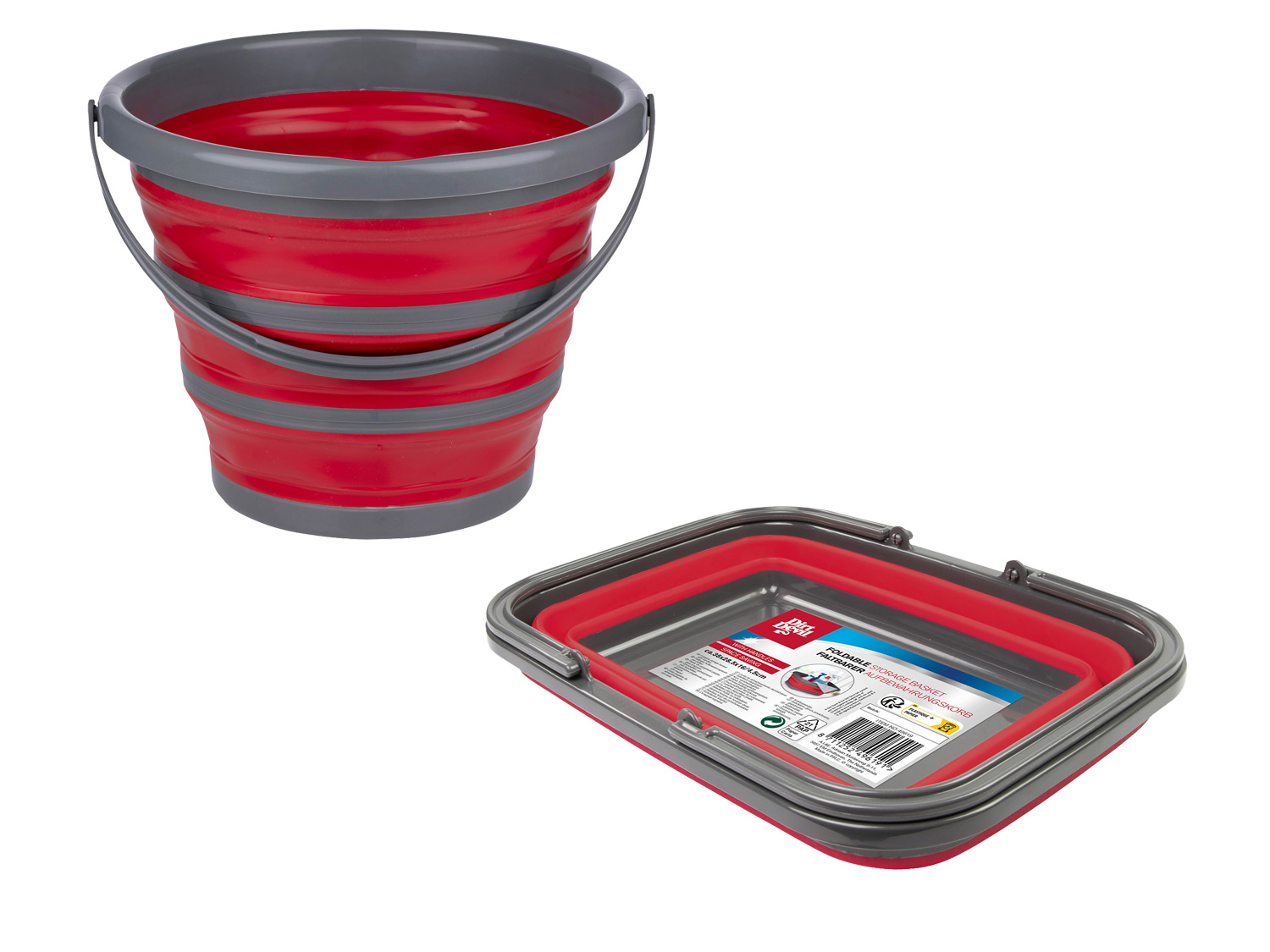 Dirt Devil Set panier à linge et seau pliables