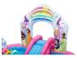 Piscine gonflable Disney Princess avec toboggan arc-en-ciel.
