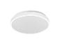 Plafonnier blanc et rond avec diffuseur dépoli