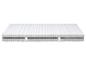 Matelas blanc avec motif matelassé et bande décorative noire